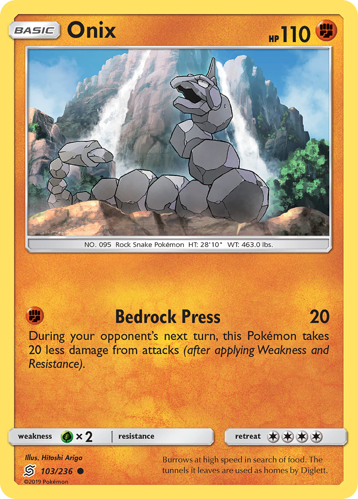 Onix (103/236) [Sun & Moon: Unified Minds] | Jomio and Rueliete's Cards and Comics
