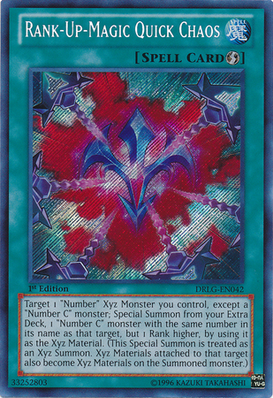 Rank-Up-Magic Quick Chaos [DRLG-EN042] Secret Rare | Jomio and Rueliete's Cards and Comics