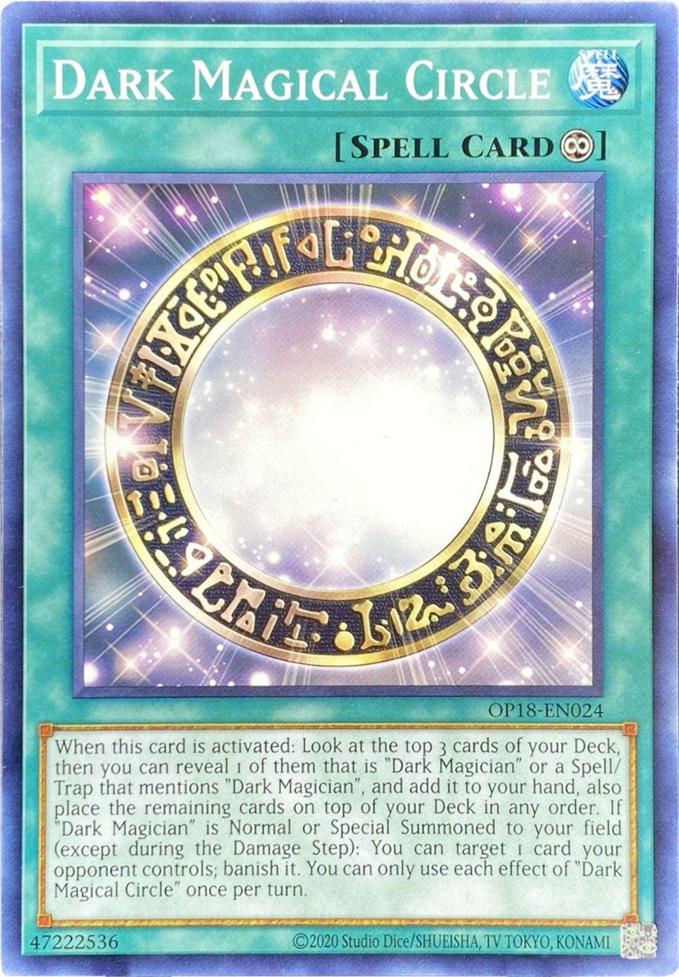 Dark Magical Circle [OP18-EN024] Common | Jomio and Rueliete's Cards and Comics