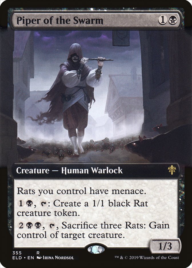 Piper of the Swarm (Extended Art) [Throne of Eldraine] | Jomio and Rueliete's Cards and Comics