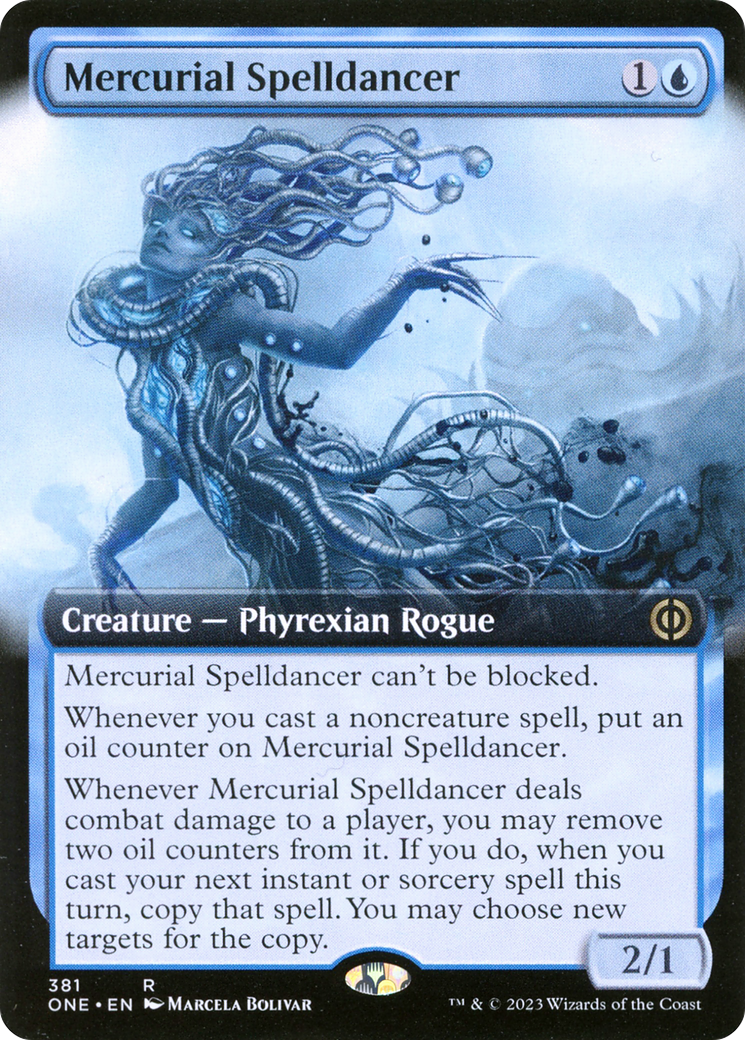Mercurial Spelldancer (Extended Art) [Phyrexia: All Will Be One] | Jomio and Rueliete's Cards and Comics