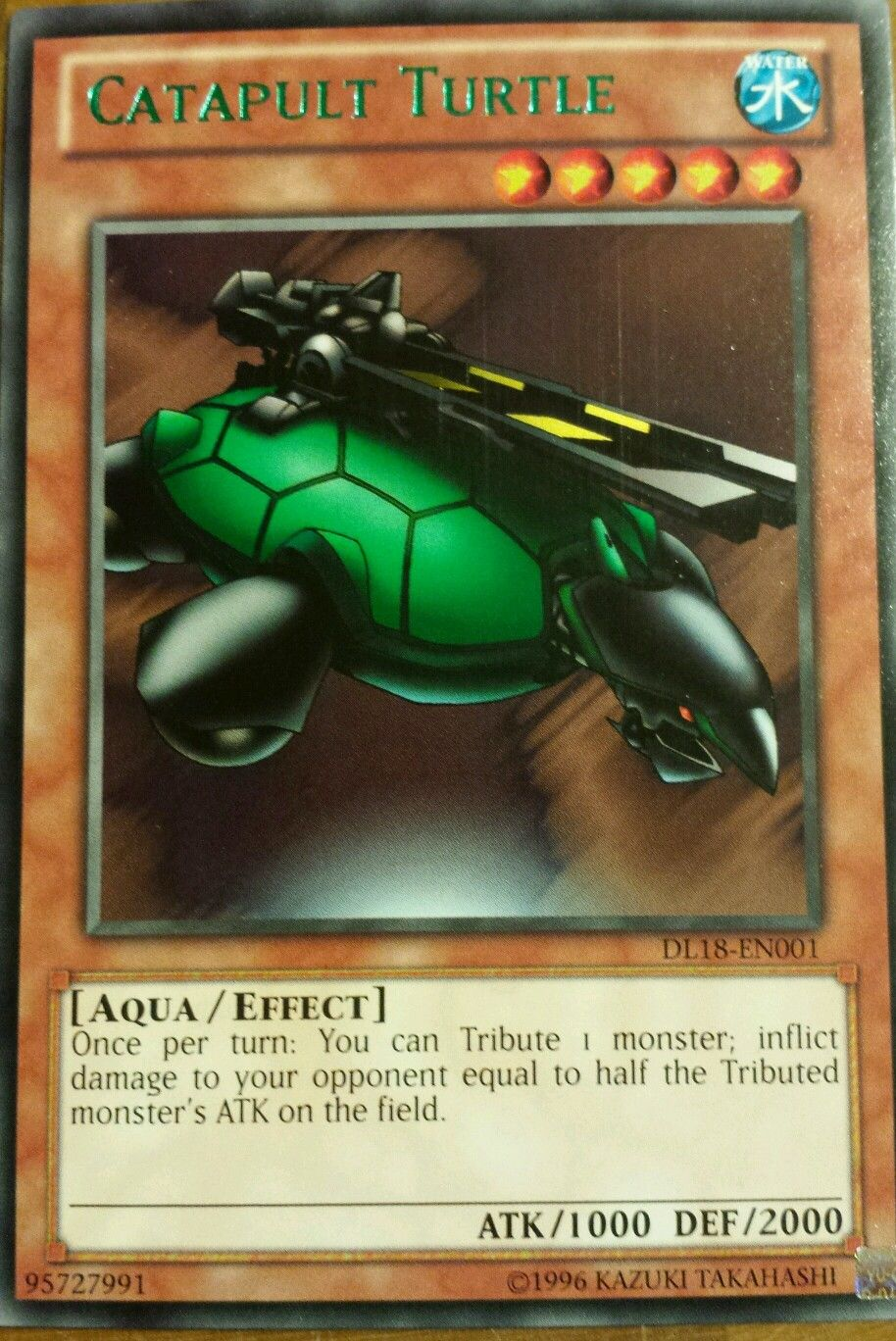 Catapult Turtle (Green) [DL18-EN001] Rare | Jomio and Rueliete's Cards and Comics