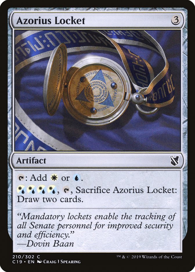 Azorius Locket [Commander 2019] | Jomio and Rueliete's Cards and Comics
