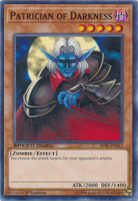 Patrician of Darkness [SBTK-EN013] Common | Jomio and Rueliete's Cards and Comics