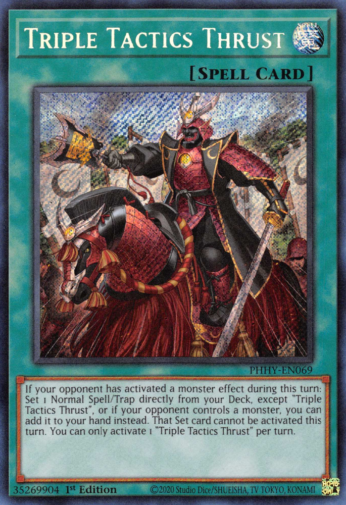 Triple Tactics Thrust [PHHY-EN069] Secret Rare | Jomio and Rueliete's Cards and Comics