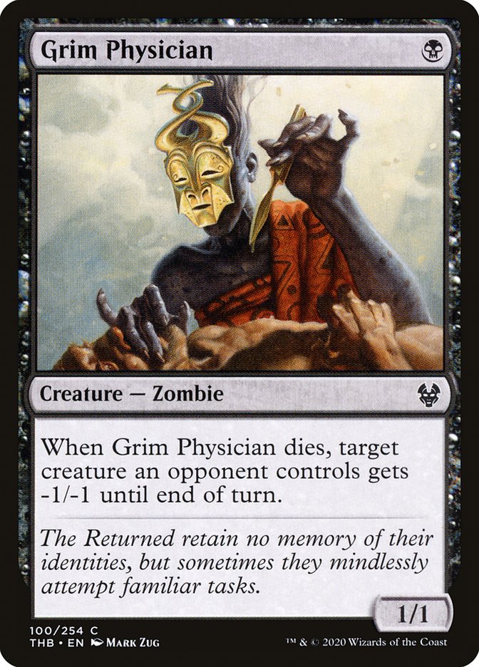 Grim Physician [Theros Beyond Death] | Jomio and Rueliete's Cards and Comics