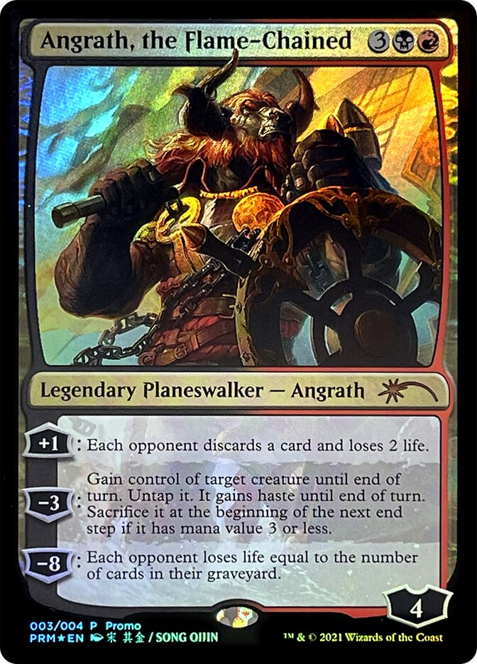 Angrath, the Flame-Chained [Year of the Ox 2021] | Jomio and Rueliete's Cards and Comics