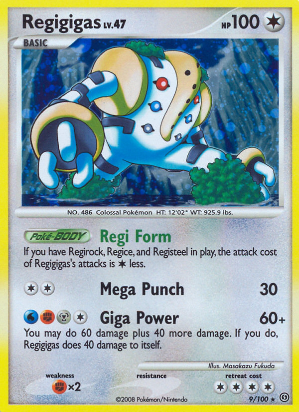Regigigas (9/100) [Diamond & Pearl: Stormfront] | Jomio and Rueliete's Cards and Comics