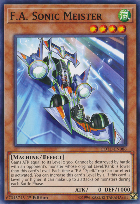 F.A. Sonic Meister [COTD-EN086] Common | Jomio and Rueliete's Cards and Comics