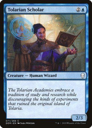 Tolarian Scholar [Dominaria] | Jomio and Rueliete's Cards and Comics