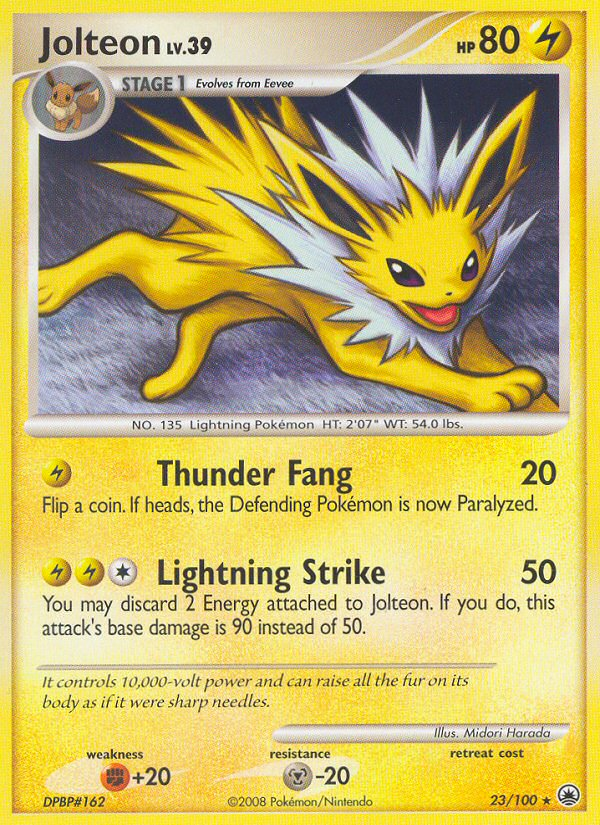 Jolteon (23/100) [Diamond & Pearl: Majestic Dawn] | Jomio and Rueliete's Cards and Comics