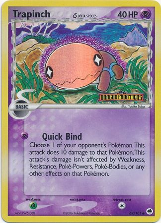 Trapinch (69/101) (Delta Species) (Stamped) [EX: Dragon Frontiers] | Jomio and Rueliete's Cards and Comics