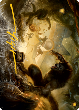 Storm the Festival Art Card (Gold-Stamped Signature) [Innistrad: Midnight Hunt Art Series] | Jomio and Rueliete's Cards and Comics