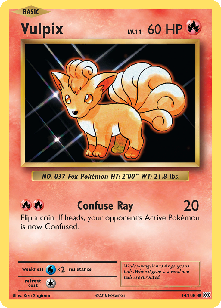 Vulpix (14/108) [XY: Evolutions] | Jomio and Rueliete's Cards and Comics