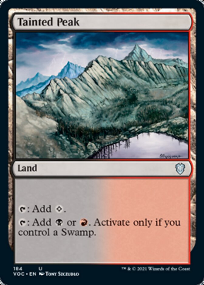 Tainted Peak [Innistrad: Crimson Vow Commander] | Jomio and Rueliete's Cards and Comics