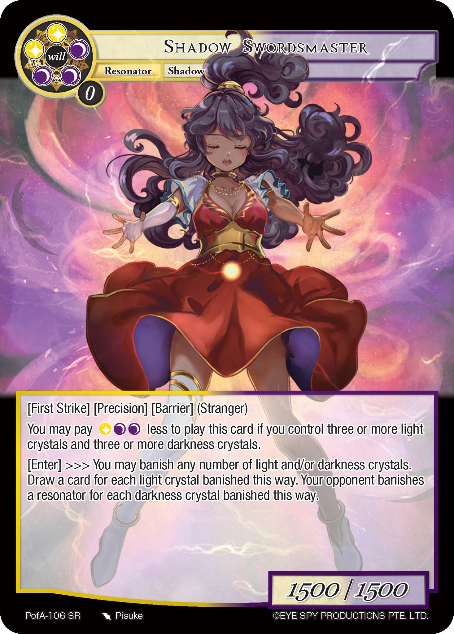 Shadow Swordmaster (PofA-106) [Alice Origin IV: Prologue of Attoractia] | Jomio and Rueliete's Cards and Comics