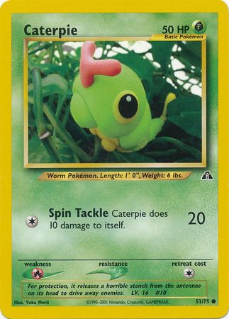 Caterpie (53/75) [Neo Discovery Unlimited] | Jomio and Rueliete's Cards and Comics