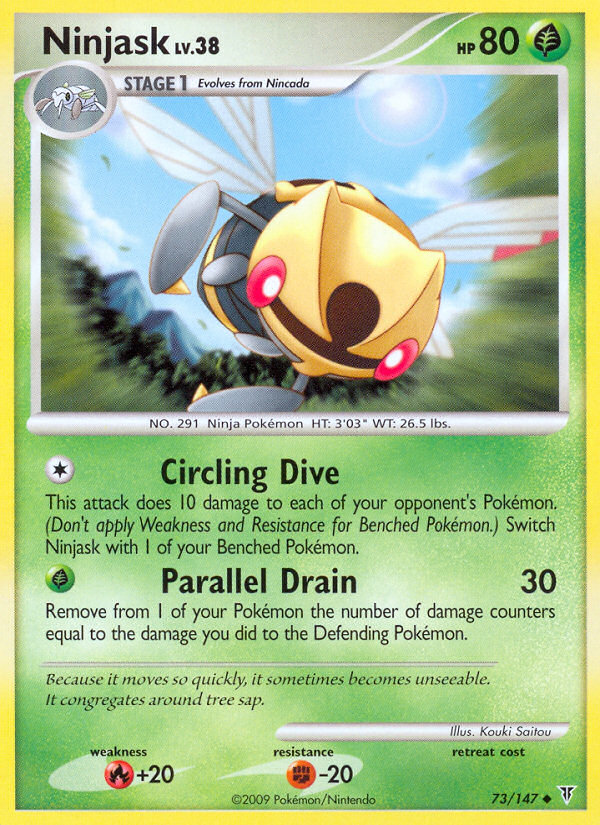 Ninjask (73/147) [Platinum: Supreme Victors] | Jomio and Rueliete's Cards and Comics