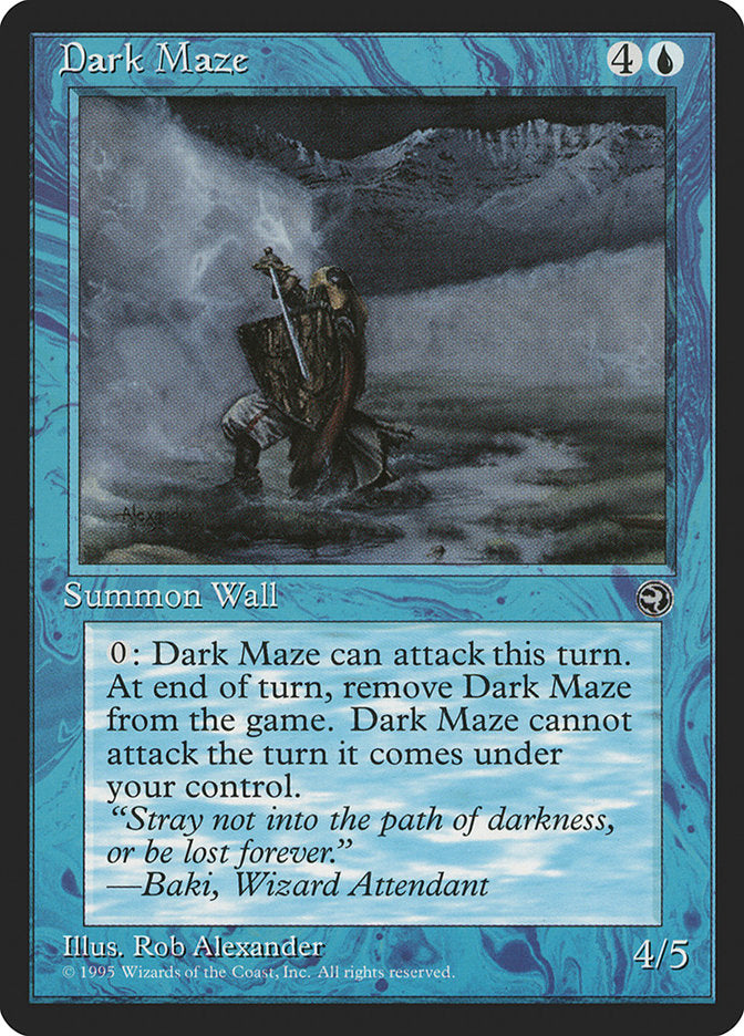 Dark Maze (Baki Flavor Text) [Homelands] | Jomio and Rueliete's Cards and Comics