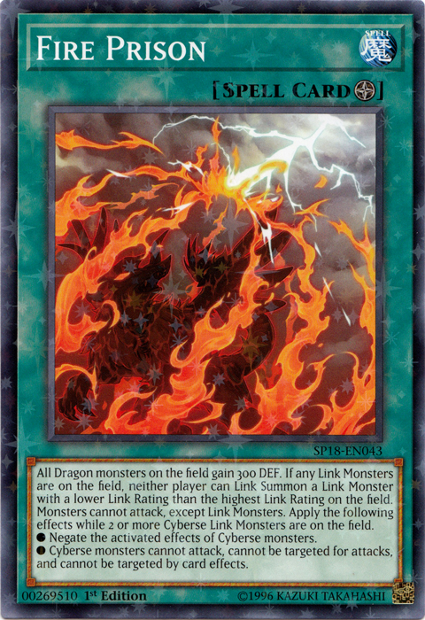 Fire Prison (Starfoil) [SP18-EN043] Starfoil Rare | Jomio and Rueliete's Cards and Comics