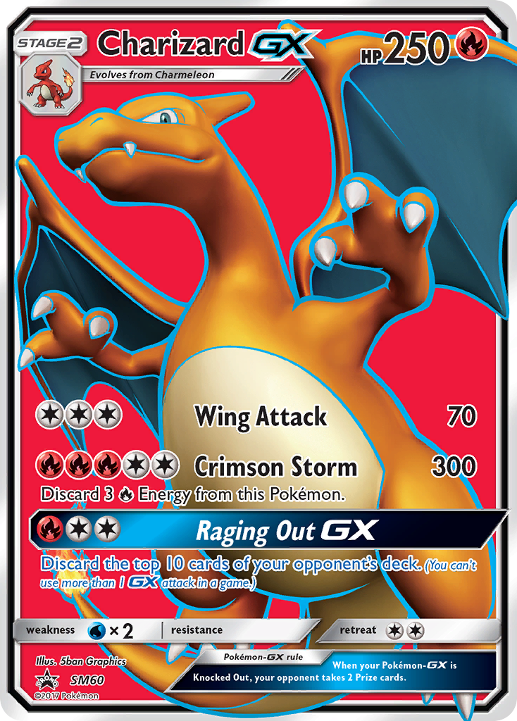 Charizard GX (SM60) (Jumbo Card) [Sun & Moon: Black Star Promos] | Jomio and Rueliete's Cards and Comics