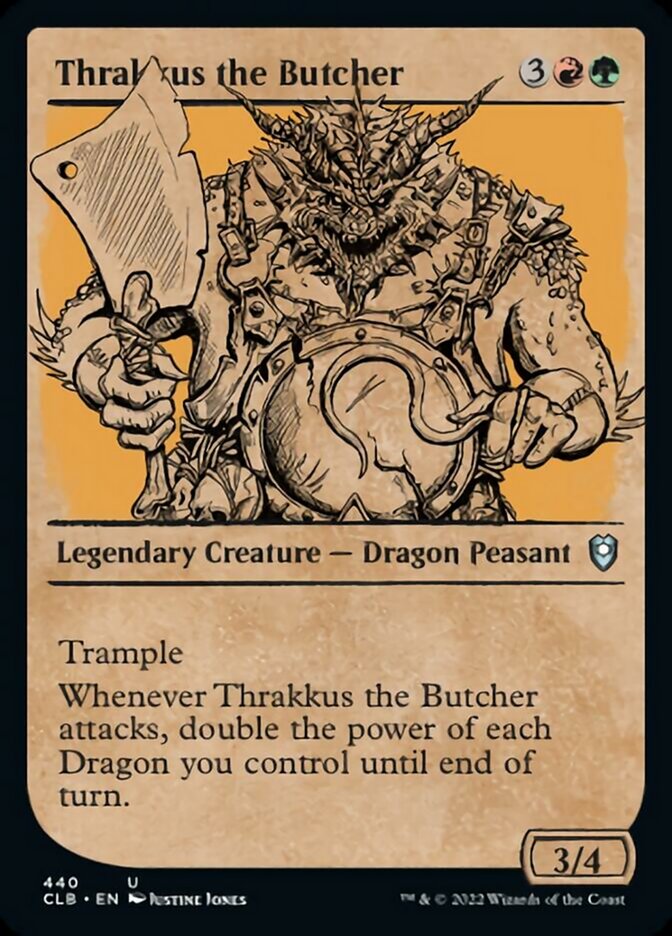 Thrakkus the Butcher (Showcase) [Commander Legends: Battle for Baldur's Gate] | Jomio and Rueliete's Cards and Comics