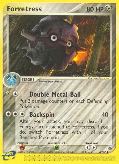 Forretress (28/97) [EX: Dragon] | Jomio and Rueliete's Cards and Comics