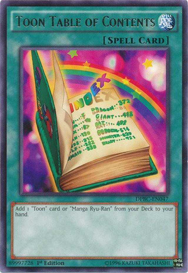 Toon Table of Contents [DPBC-EN047] Rare | Jomio and Rueliete's Cards and Comics