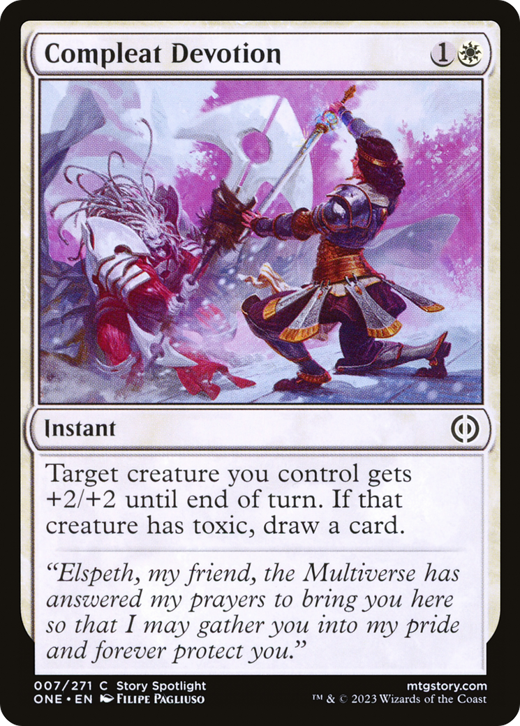 Compleat Devotion [Phyrexia: All Will Be One] | Jomio and Rueliete's Cards and Comics