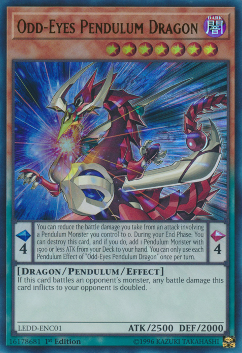 Odd-Eyes Pendulum Dragon (UR) [LEDD-ENC01] Ultra Rare | Jomio and Rueliete's Cards and Comics