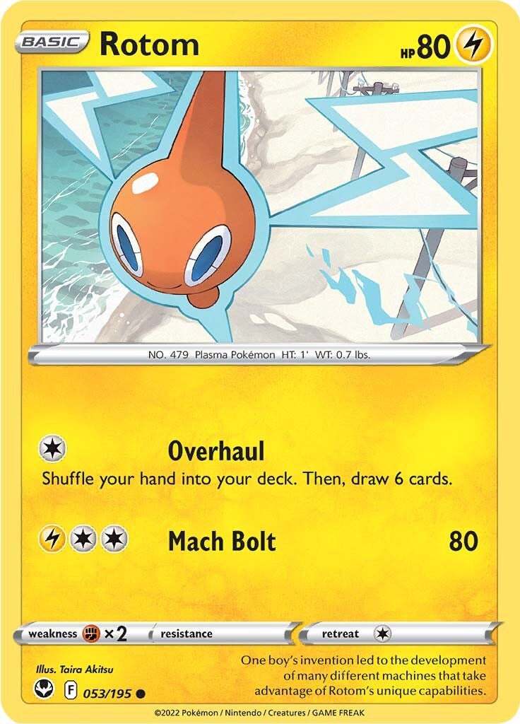 Rotom (053/195) [Sword & Shield: Silver Tempest] | Jomio and Rueliete's Cards and Comics