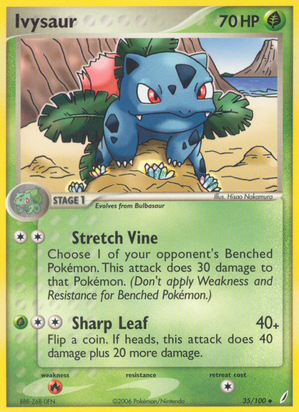 Ivysaur (35/100) [EX: Crystal Guardians] | Jomio and Rueliete's Cards and Comics