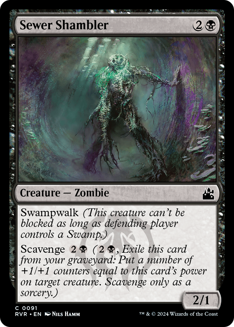 Sewer Shambler [Ravnica Remastered] | Jomio and Rueliete's Cards and Comics