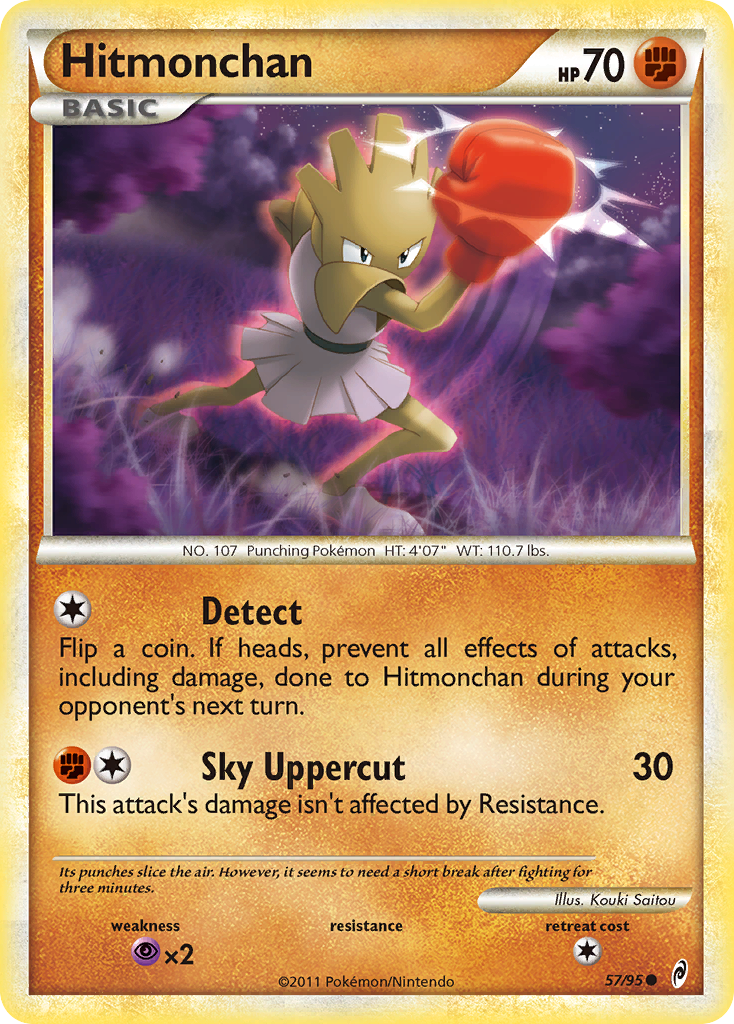 Hitmonchan (57/95) [HeartGold & SoulSilver: Call of Legends] | Jomio and Rueliete's Cards and Comics