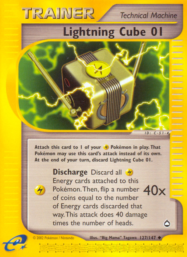 Lightning Cube 01 (127/147) [Aquapolis] | Jomio and Rueliete's Cards and Comics