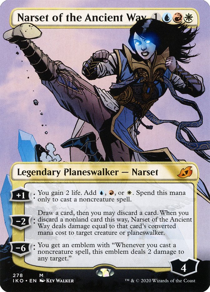 Narset of the Ancient Way (Borderless) [Ikoria: Lair of Behemoths] | Jomio and Rueliete's Cards and Comics