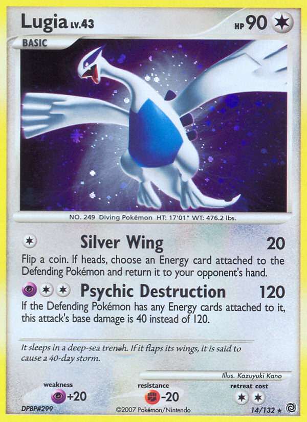 Lugia (14/132) [Diamond & Pearl: Secret Wonders] | Jomio and Rueliete's Cards and Comics