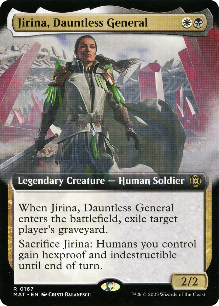 Jirina, Dauntless General (Extended Art) [March of the Machine: The Aftermath] | Jomio and Rueliete's Cards and Comics