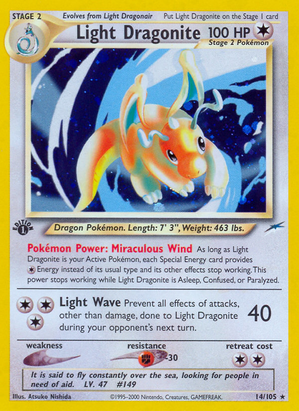 Light Dragonite (14/105) [Neo Destiny 1st Edition] | Jomio and Rueliete's Cards and Comics