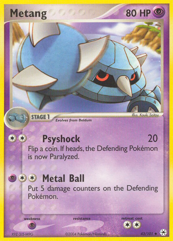 Metang (43/101) [EX: Hidden Legends] | Jomio and Rueliete's Cards and Comics