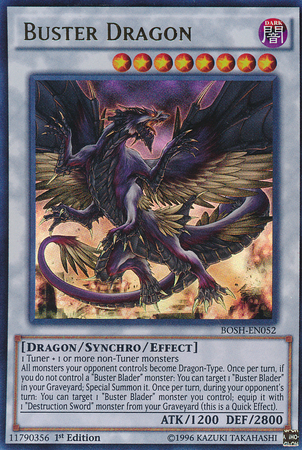 Buster Dragon [BOSH-EN052] Ultra Rare | Jomio and Rueliete's Cards and Comics
