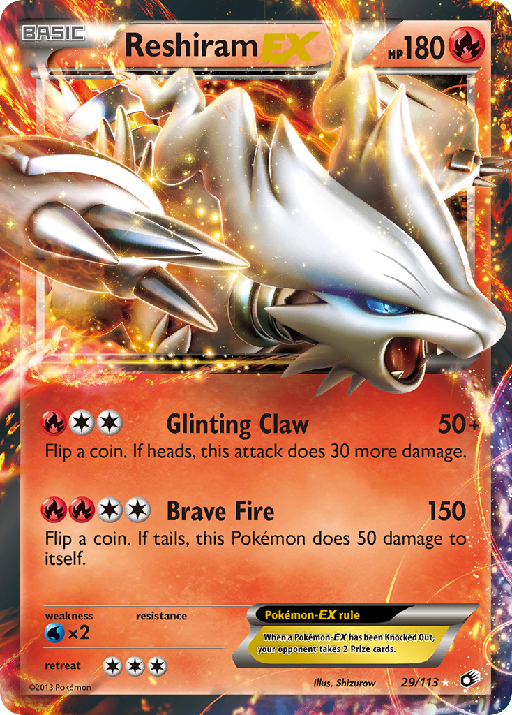 Reshiram EX (29/113) [Black & White: Legendary Treasures] | Jomio and Rueliete's Cards and Comics