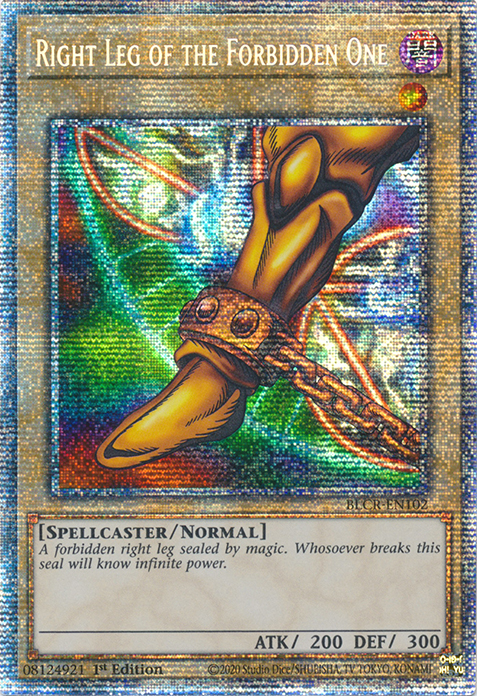 Right Leg of the Forbidden One [BLCR-EN102] Starlight Rare | Jomio and Rueliete's Cards and Comics