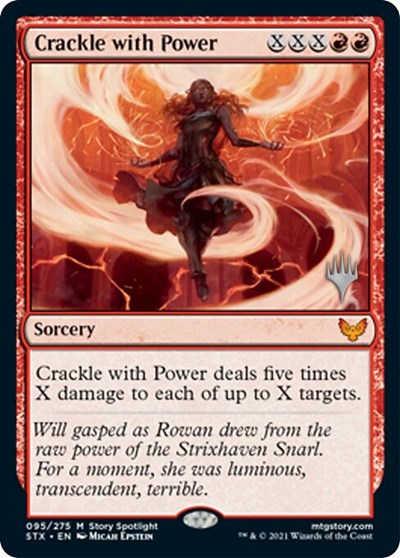 Crackle with Power (Promo Pack) [Strixhaven: School of Mages Promos] | Jomio and Rueliete's Cards and Comics