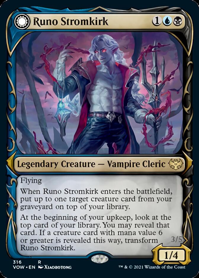 Runo Stromkirk // Krothuss, Lord of the Deep (Showcase Fang Frame) [Innistrad: Crimson Vow] | Jomio and Rueliete's Cards and Comics