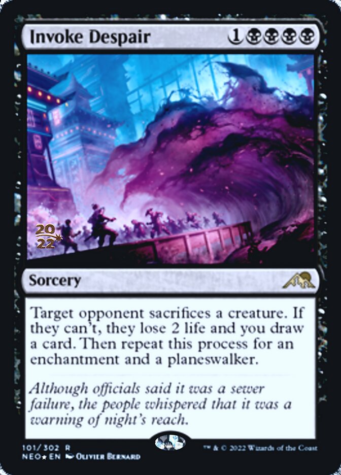 Invoke Despair [Kamigawa: Neon Dynasty Prerelease Promos] | Jomio and Rueliete's Cards and Comics