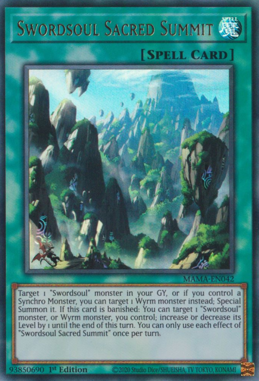 Swordsoul Sacred Summit [MAMA-EN042] Ultra Rare | Jomio and Rueliete's Cards and Comics
