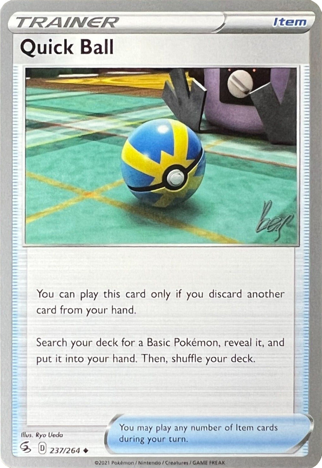 Quick Ball (237/264) (Cheryl Again - Sebastian Lashmet) [World Championships 2022] | Jomio and Rueliete's Cards and Comics