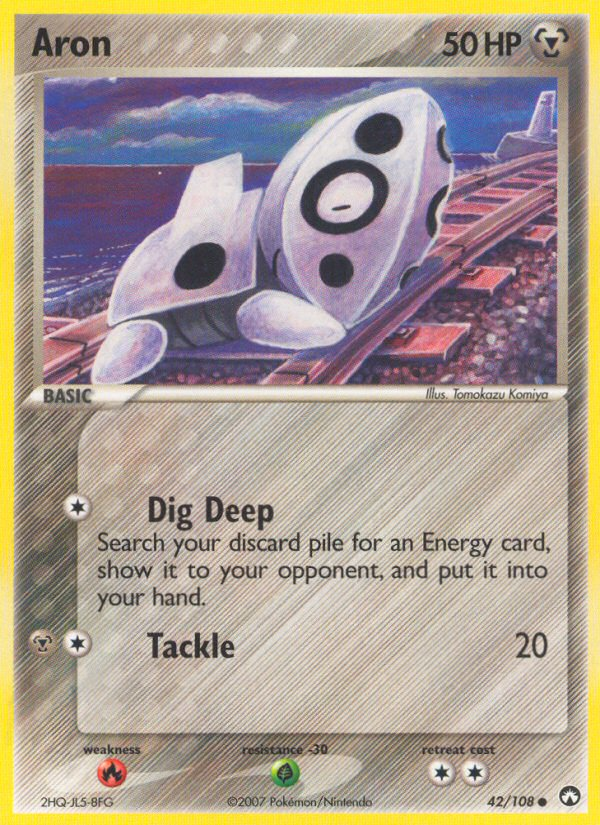 Aron (42/108) [EX: Power Keepers] | Jomio and Rueliete's Cards and Comics