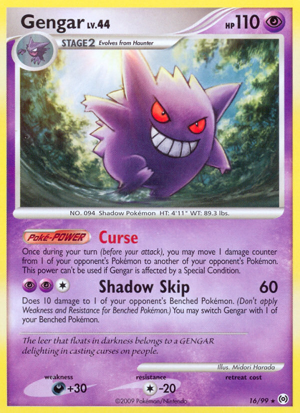 Gengar (16/99) [Platinum: Arceus] | Jomio and Rueliete's Cards and Comics